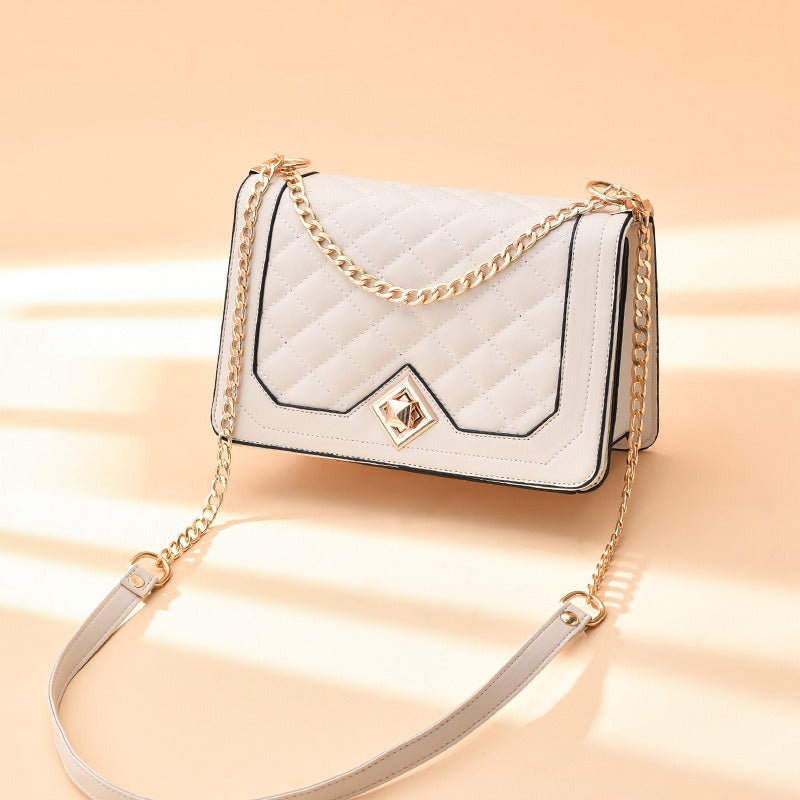 Diamond Closure Cross-Body Bag