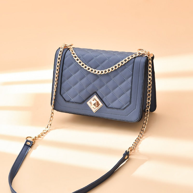 Diamond Closure Cross-Body Bag