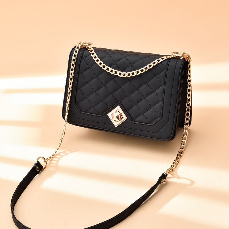 Diamond Closure Cross-Body Bag