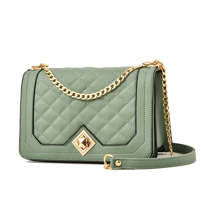 Diamond Closure Cross-Body Bag