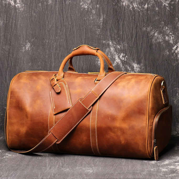 Retro Genuine Leather Travel Bag