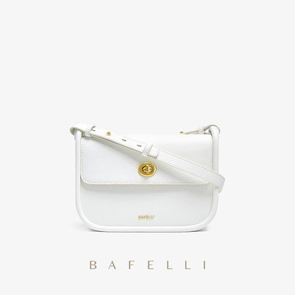 Bafelli Designer Leather Saddle Bag