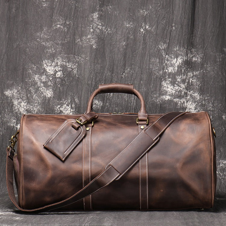 Retro Genuine Leather Travel Bag