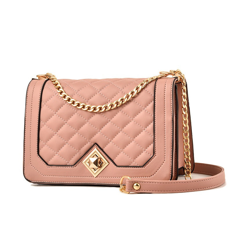 Diamond Closure Cross-Body Bag