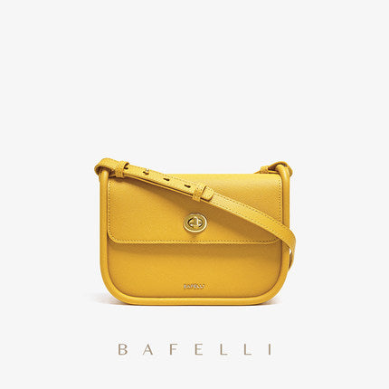 Bafelli Designer Leather Saddle Bag