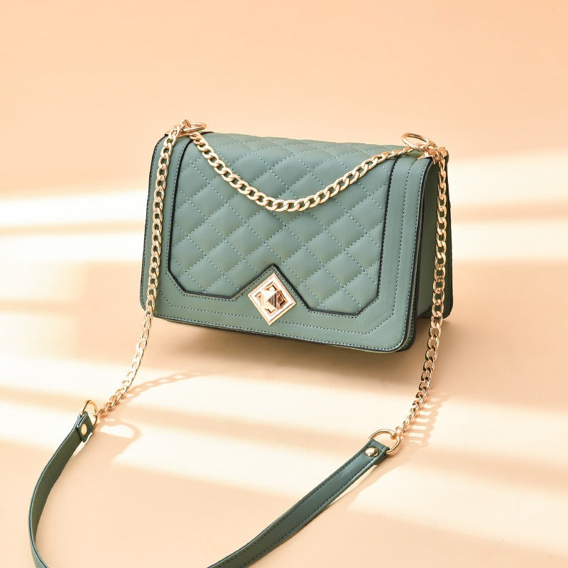 Diamond Closure Cross-Body Bag