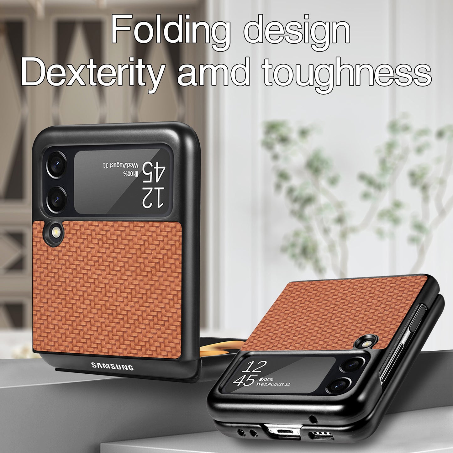 Drop Resistant Fiber Galaxy Z Flip3 & 5G Slim Phone Case