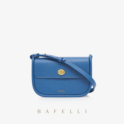 Bafelli Designer Leather Saddle Bag