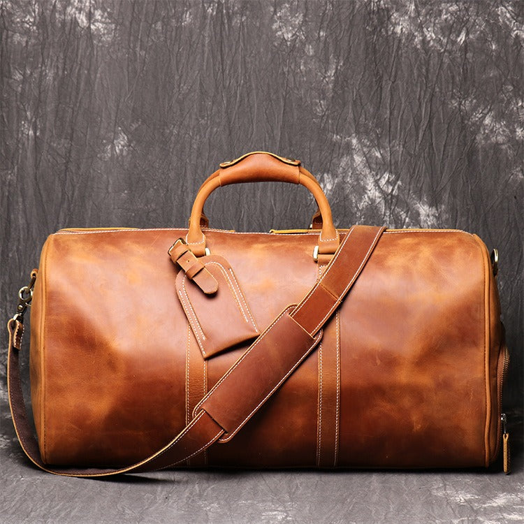 Retro Genuine Leather Travel Bag