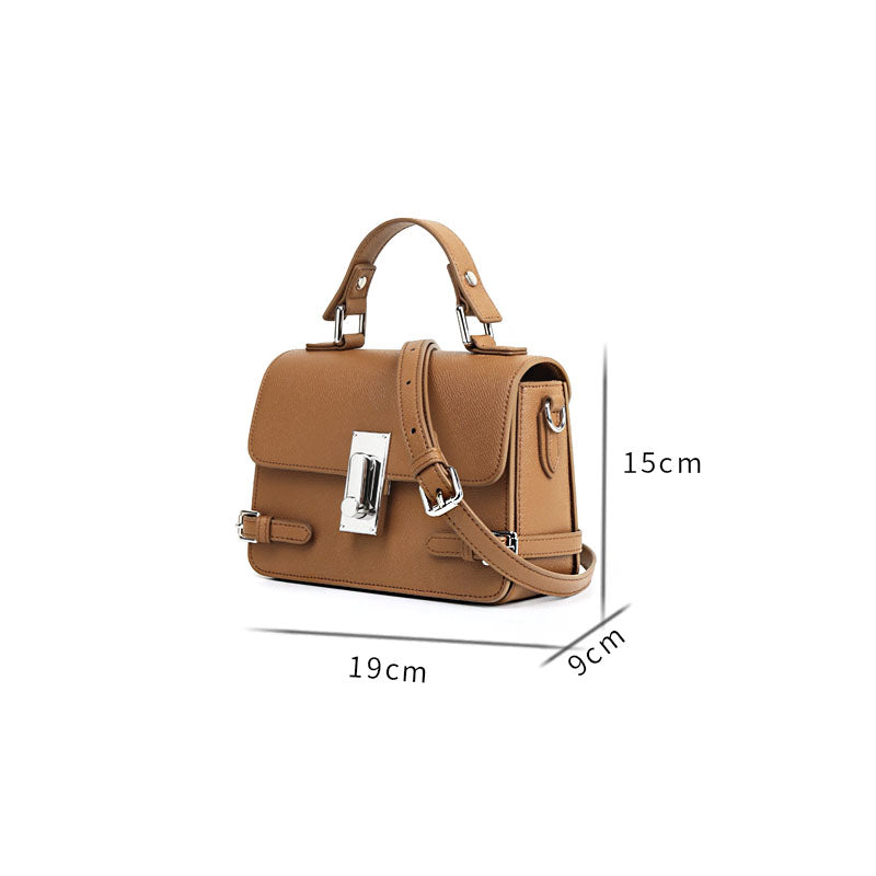 Genuine Leather Square Fashion Shoulder Bag