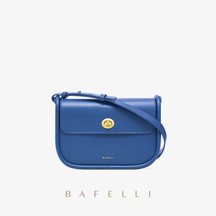 Bafelli Designer Leather Saddle Bag