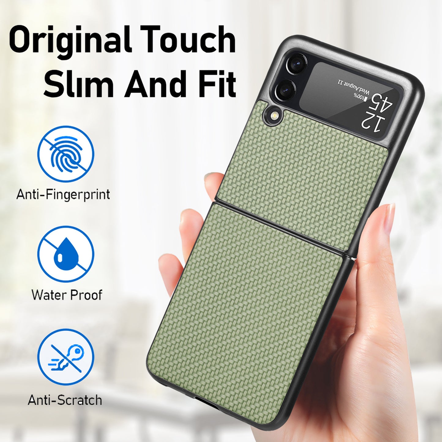 Drop Resistant Fiber Galaxy Z Flip3 & 5G Slim Phone Case