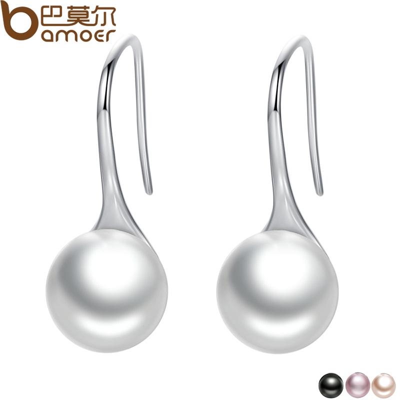 Sterling Silver Pearl Drop Earrings