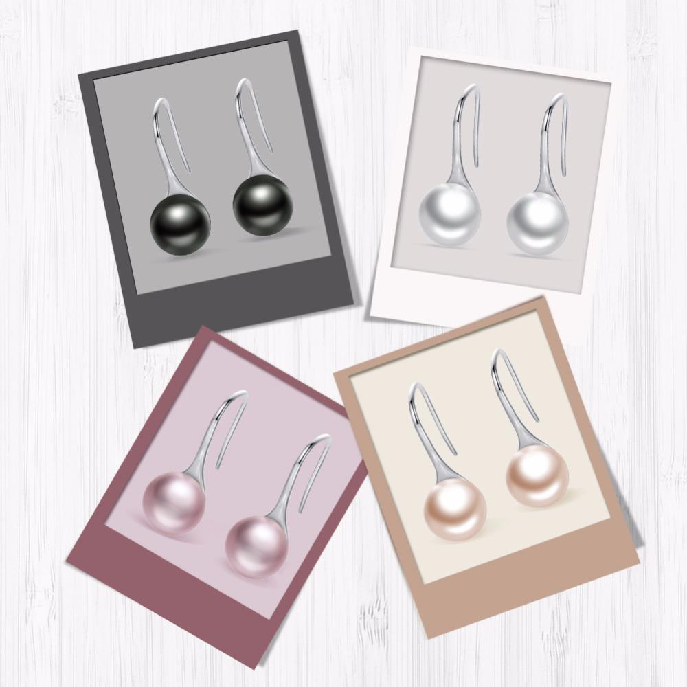 Sterling Silver Pearl Drop Earrings