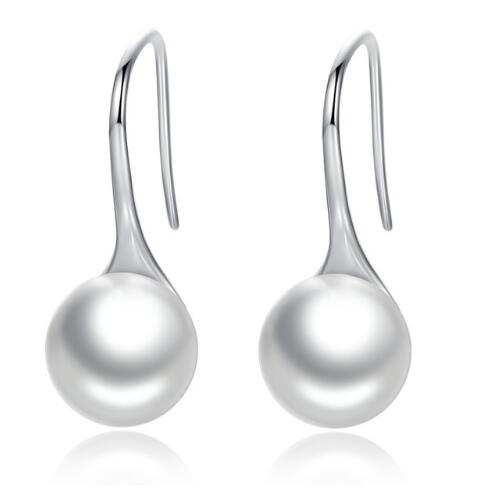 Sterling Silver Pearl Drop Earrings