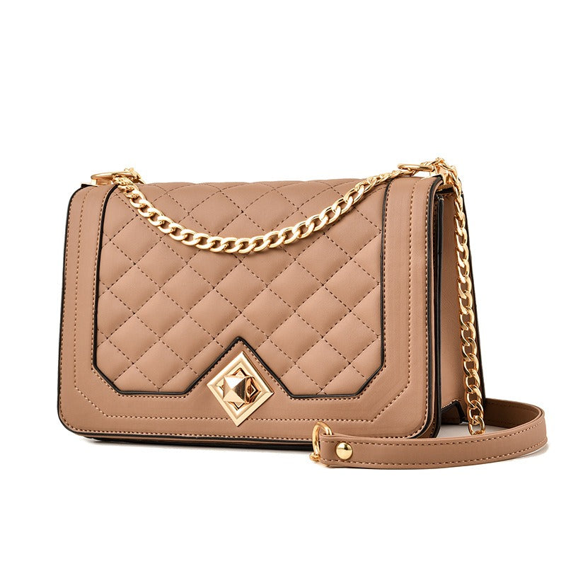 Diamond Closure Cross-Body Bag