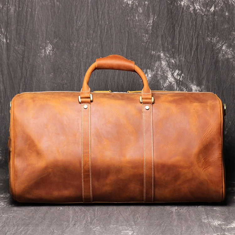 Retro Genuine Leather Travel Bag