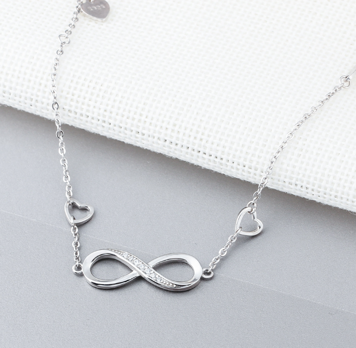 Sterling Silver Infinite Love Adjustable Bracelet