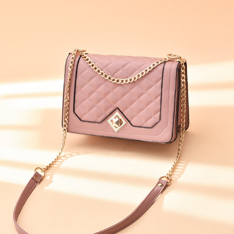 Diamond Closure Cross-Body Bag