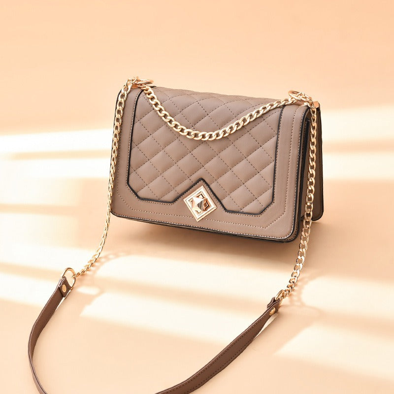 Diamond Closure Cross-Body Bag